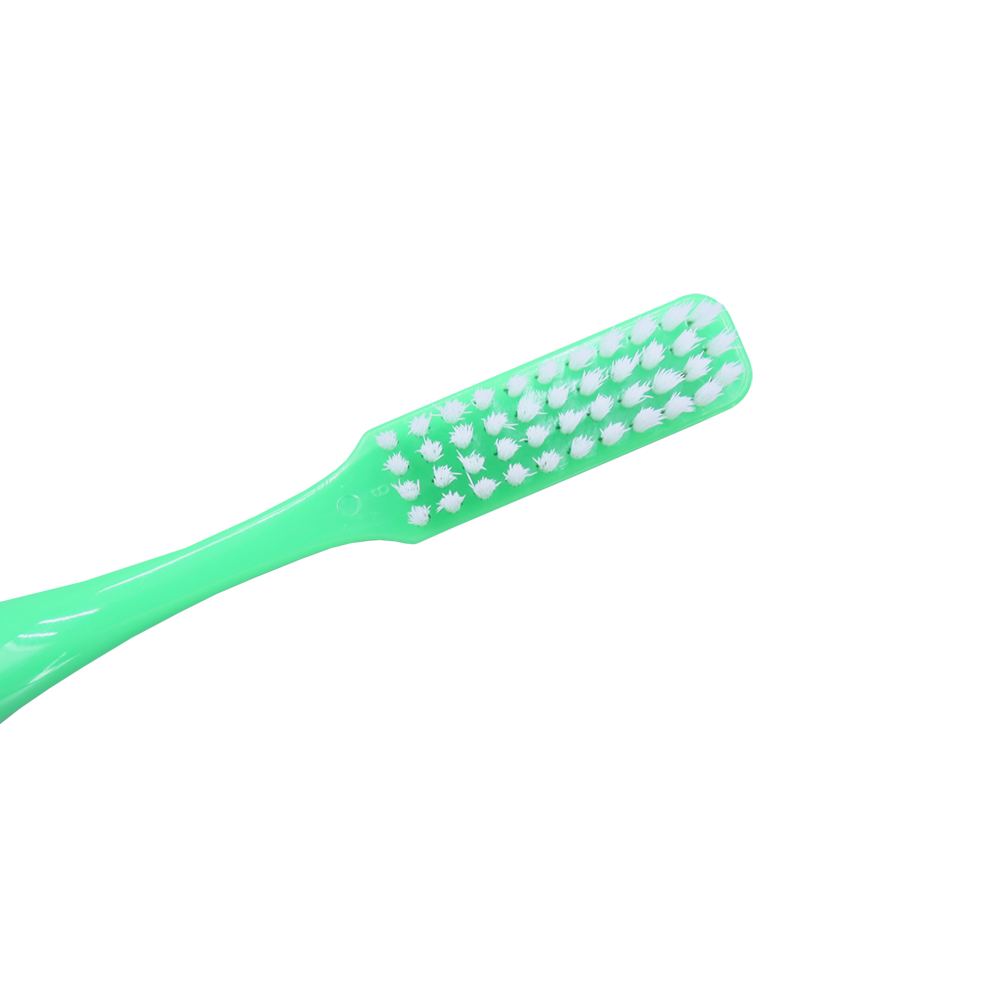 Long Head Adult Toothbrush Ergonomic Anti Slip Handle Nylon Bristles Custom Bristle Hardness Daily Oral Care