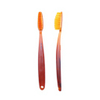 Long Head Adult Manual Toothbrush PETG Handle Nylon Bristles Tongue Scraper Texture Daily Cleaning