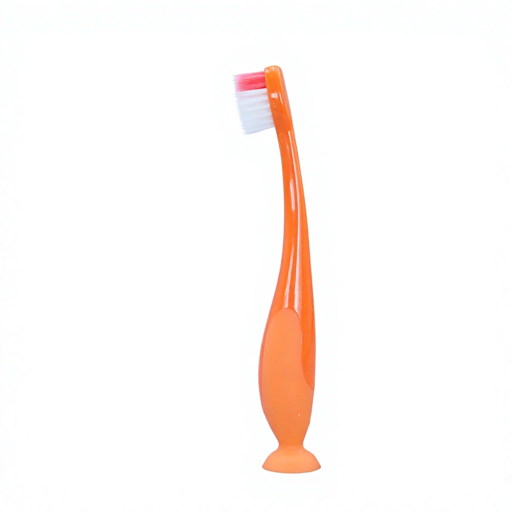 Wholesale Custom OEM Ultra Soft Nylon Bristles PP TPR Non Slip Handle Kids Suction Toothbrush Cartoon Design for Home Use
