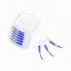Wholesale OEM Angled Silicone Interdental Brush 12 Pieces PP Clear Box Custom Colors for Oral Care Teeth Cleaning Home Travel