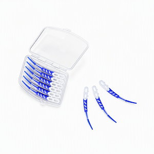 Wholesale OEM Angled Silicone Interdental Brush 12 Pieces PP Clear Box Custom Colors for Oral Care Teeth Cleaning Home Travel