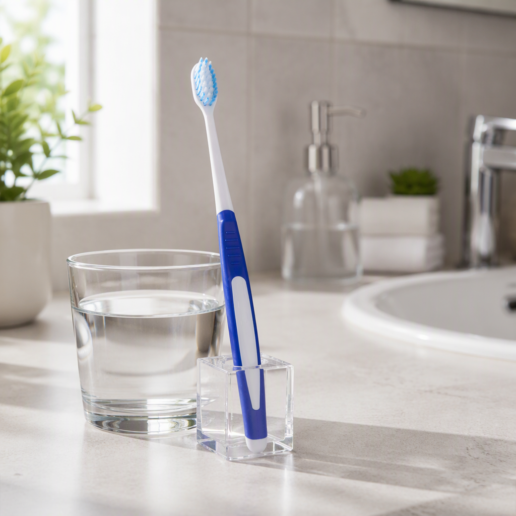 Dental Oral Care Nylon Bristles PP TPR Handle Flexible Cleaning Non Slip Grip Adult Toothbrush Home Travel Bulk Supplier
