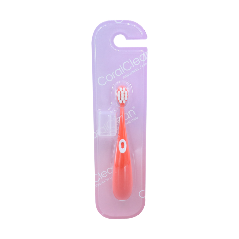 Children's Toothbrush Ultra Soft Nylon Bristles PP Handle Compact Round Head for Daily Brushing