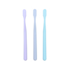 Adult Toothbrush Nylon Bristle PP Handle Tapered Multi-Level Bristles Ergonomic Non-Slip Grip for Home Travel Hotel