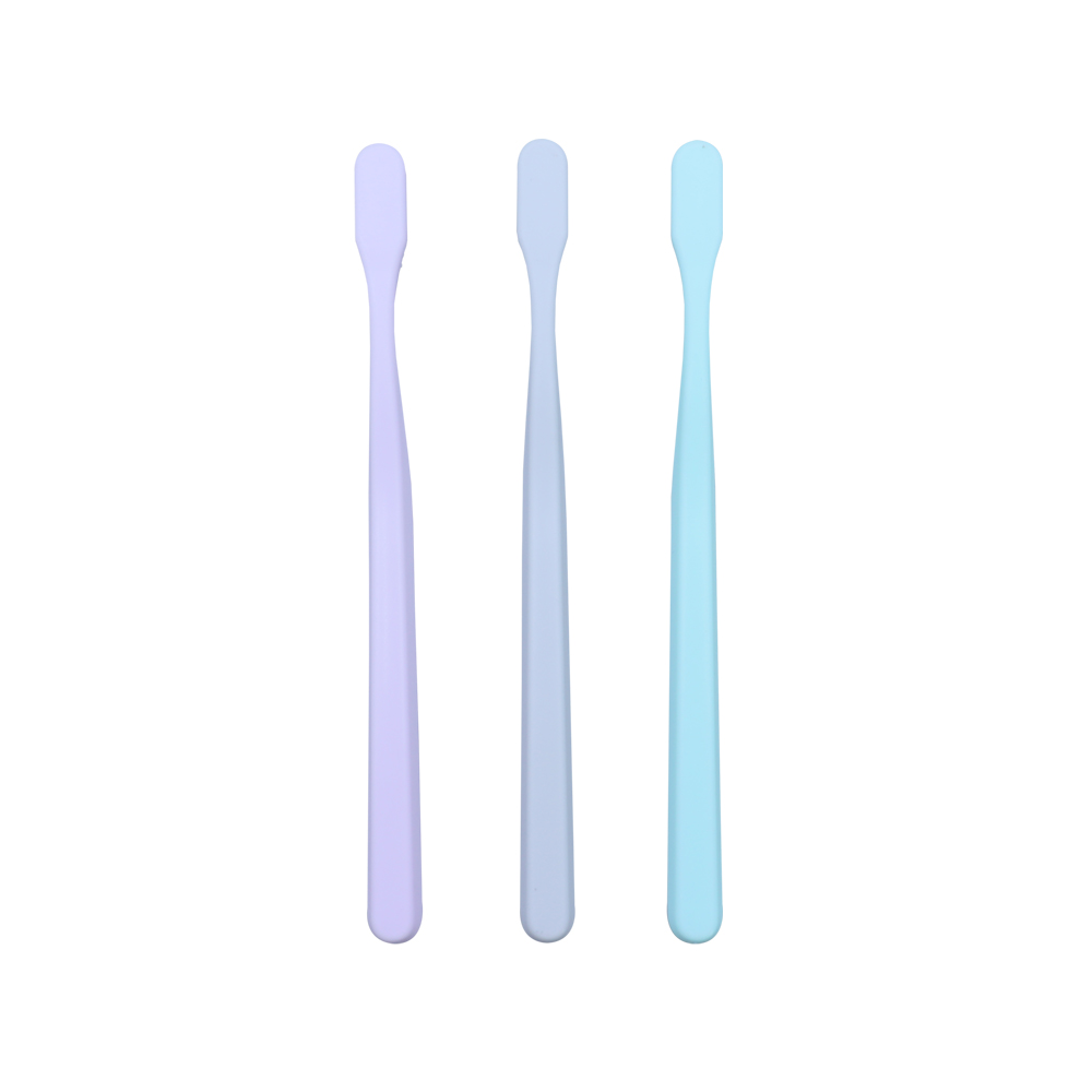 Adult Toothbrush Nylon Bristle PP Handle Tapered Multi-Level Bristles Ergonomic Non-Slip Grip for Home Travel Hotel
