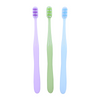 Adult Soft Bristle Toothbrush Dual Color Nylon Brush PP Handle Family Oral Care Home Use
