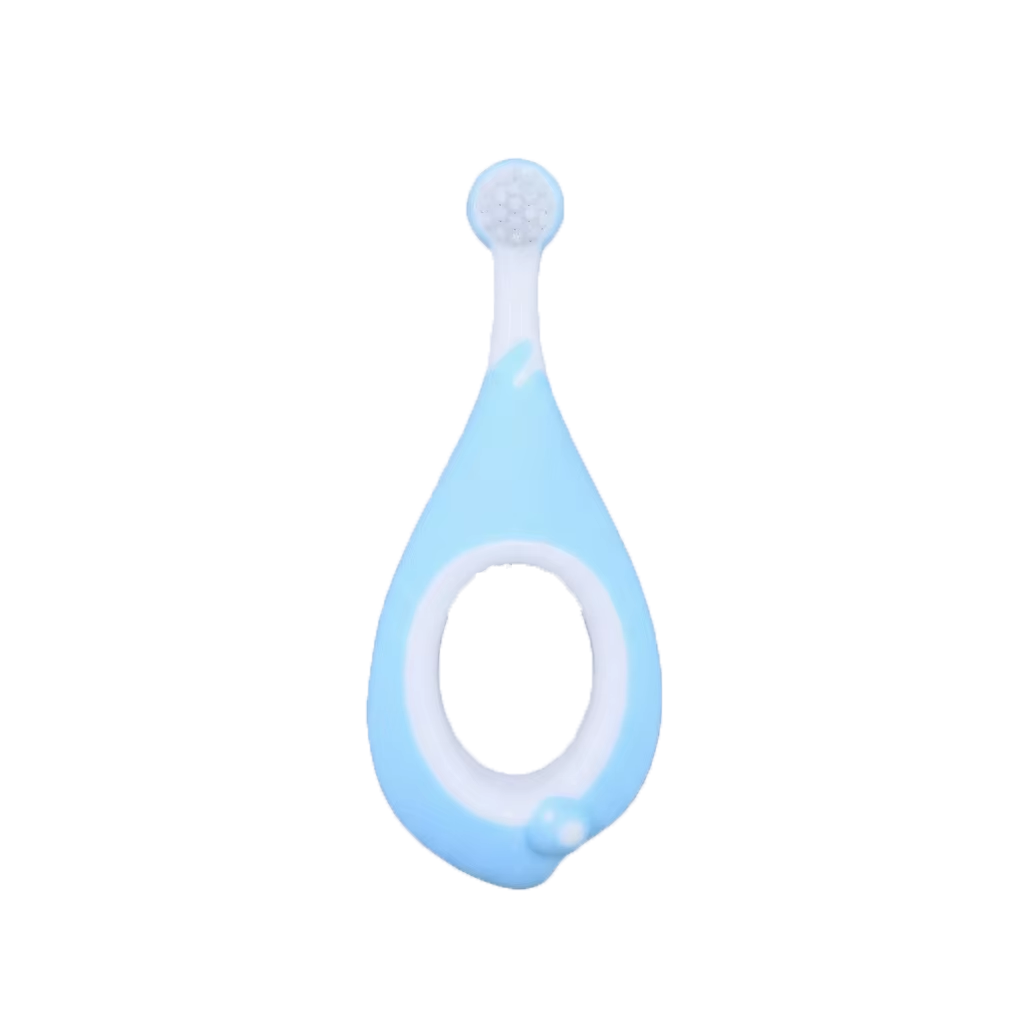 Wholesale BPA Free Soft Bristles Infant Training Toothbrush 0-3 Years Baby Daily Oral Care Teething Relief Gum Massager