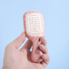Portable Mini Hair Brush Travel Pocket Comb Scalp Massager Air Cushion Nylon Bristles Detangling for Wet and Dry