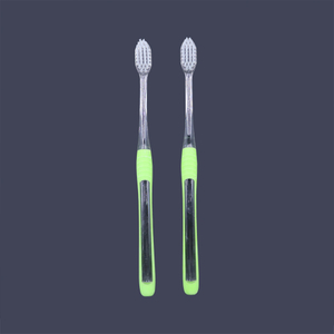 Adult Transparent PETG Tapered Bristle Toothbrush OEM ODM Custom Manual Toothbrush