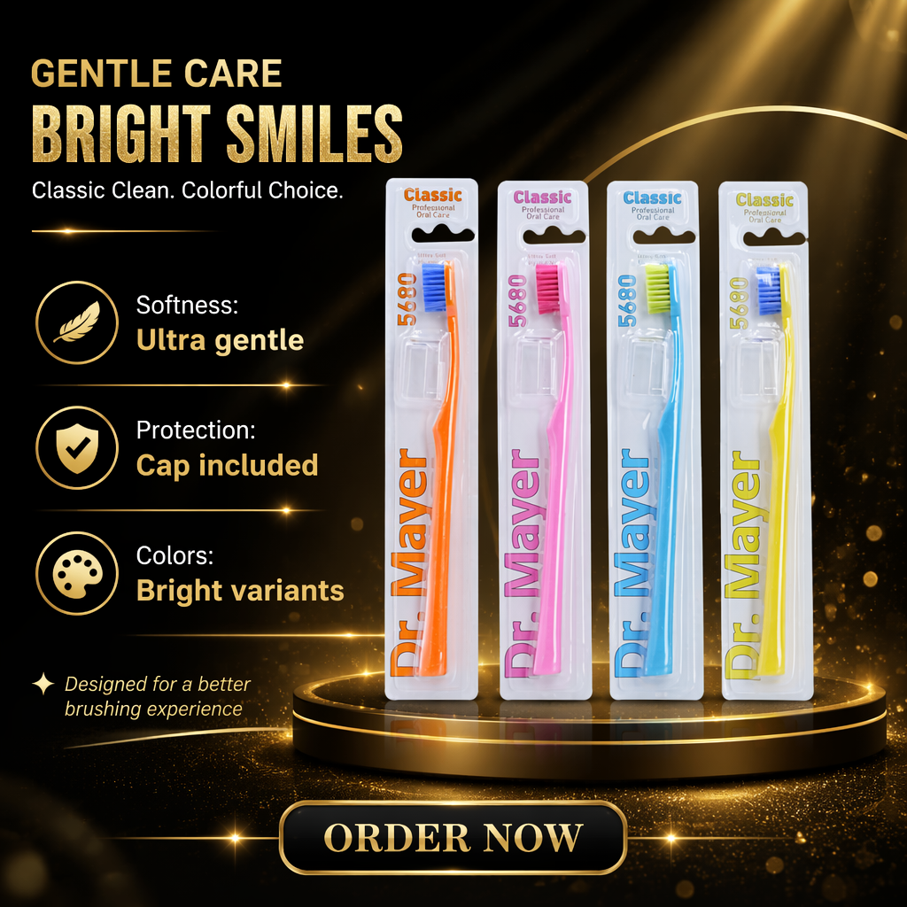 Wholesale PP Handle 5680 Soft Bristle Manual Toothbrush Regular Size Dental Oral Care for Effective Daily Home Use