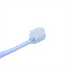 Custom Logo Light Blue Adult Manual Toothbrush with Soft Nylon Bristles and Ergonomic TPE Handle for Home Oral Care