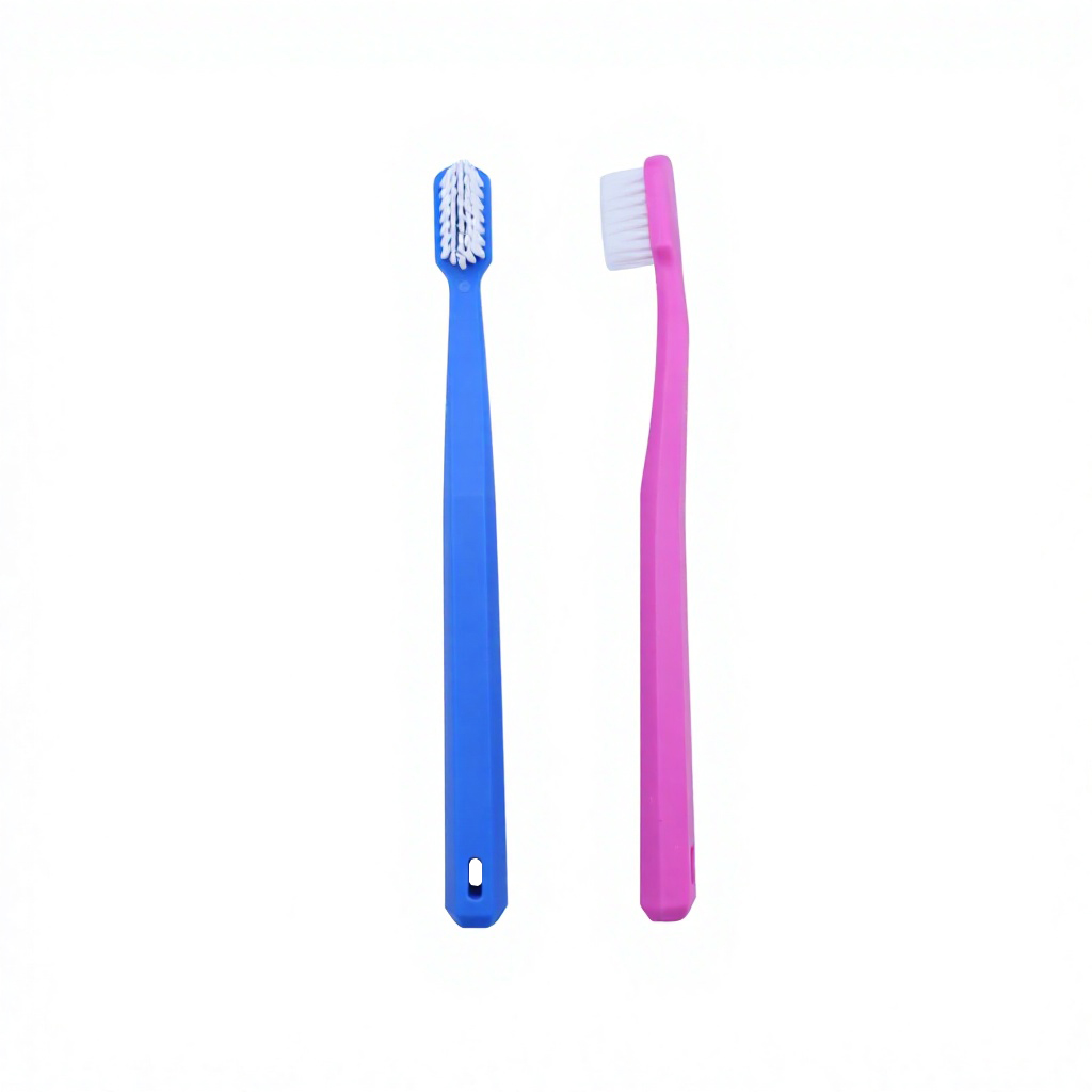 Customized Exporter Bulk Supply Nylon Bristles PP Handle Blue Rose Red Dental Oral Care Adult Toothbrush Home Travel Use