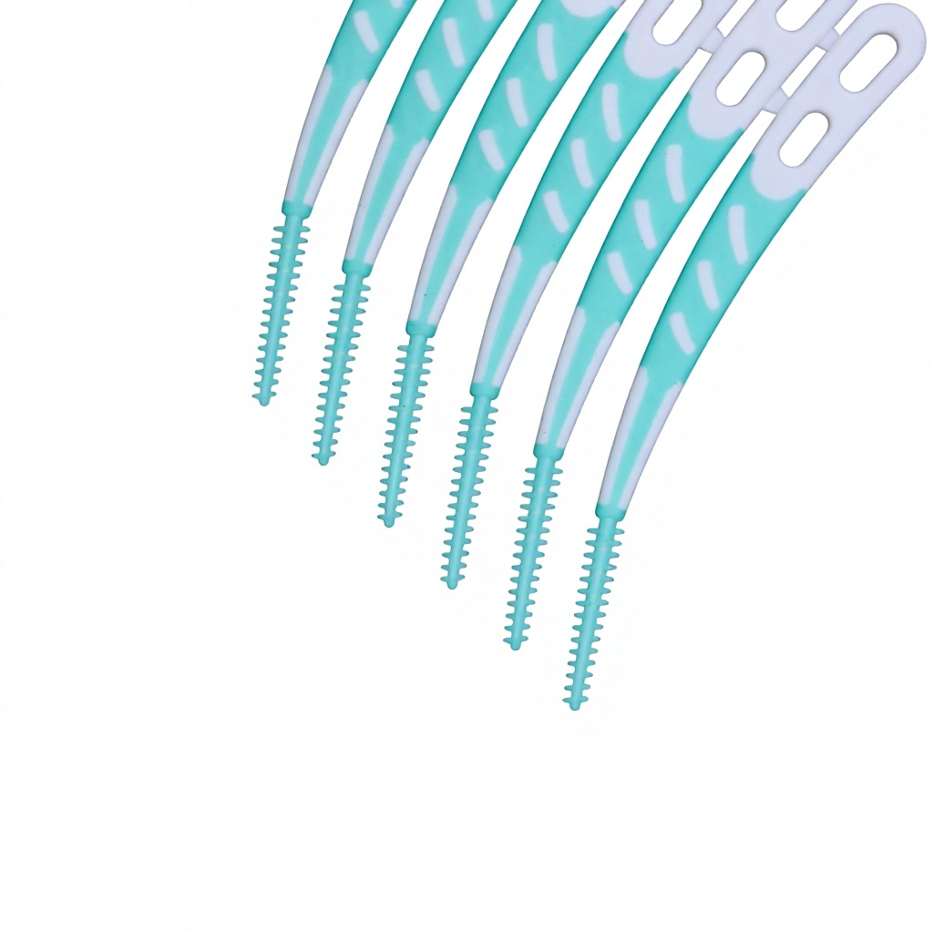 Wholesale OEM Angled Silicone Interdental Brush 12 Pieces PP Clear Box Custom Colors for Oral Care Teeth Cleaning Home Travel