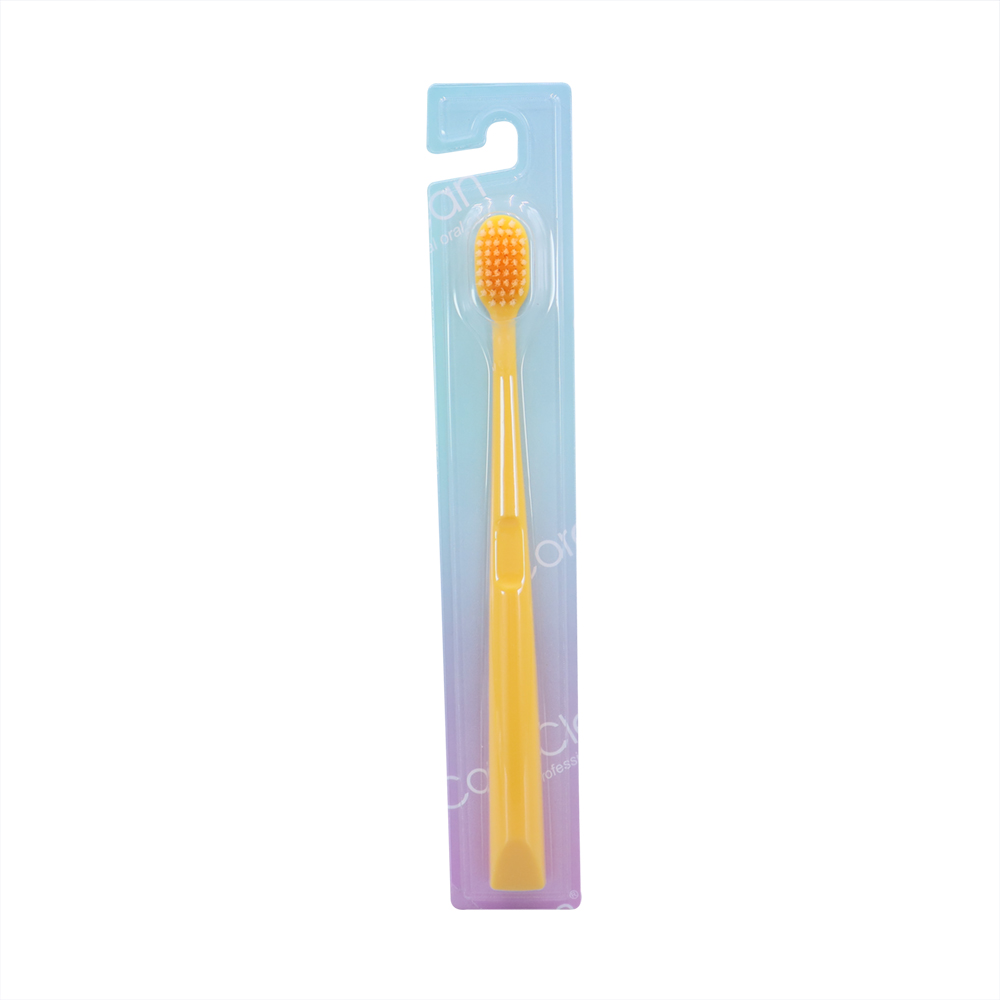 Wholesale 0.01mm Ultra Fine Soft Bristles Adult Toothbrush Wide Head Anti Slip Handle 5 Colors Available for Home Use