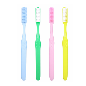 Long Head Adult Toothbrush Ergonomic Anti Slip Handle Nylon Bristles Custom Bristle Hardness Daily Oral Care