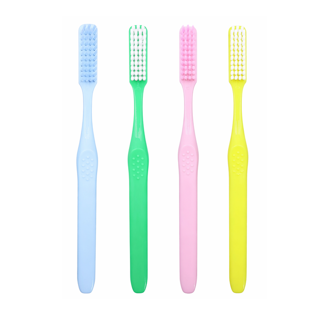 Long Head Adult Toothbrush Ergonomic Anti Slip Handle Nylon Bristles Custom Bristle Hardness Daily Oral Care