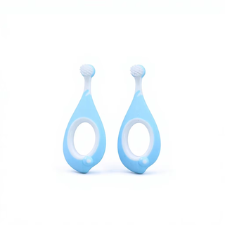 Wholesale BPA Free Soft Bristles Infant Training Toothbrush 0-3 Years Baby Daily Oral Care Teething Relief Gum Massager