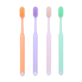 Wholesale Adult PP Handle Toothbrush Nylon Tapered Bristle Soft Brush for Effective Home Dental Cleaning