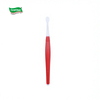 Compact Round Head Toothbrush Medium Bristle Oral Care Brush Small Head Long Handle Multicolor for Orthodontic and Pet Cleaning