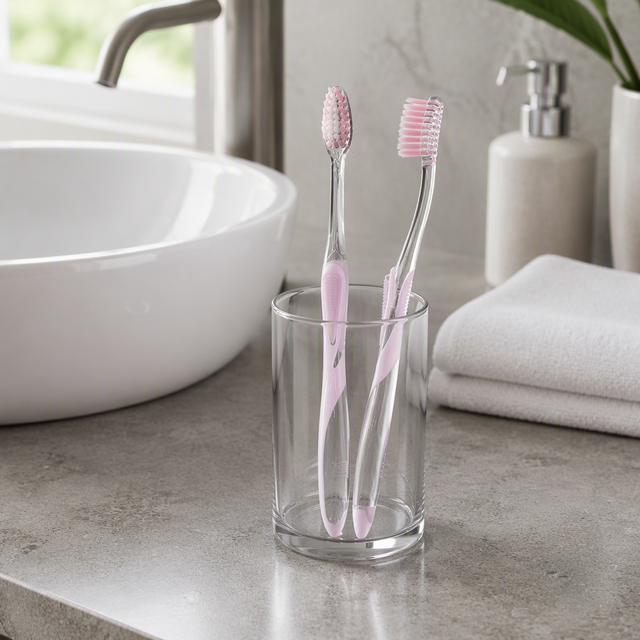 Private Label Manufacturer OEM ODM Customization Dental Oral Care Adult Toothbrush Transparent PETG Tapered Bristles Home Travel