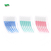 Wholesale OEM Angled Silicone Interdental Brush 12 Pieces PP Clear Box Custom Colors for Oral Care Teeth Cleaning Home Travel
