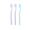 Adult Toothbrush Nylon Bristle PP Handle Tapered Multi-Level Bristles Ergonomic Non-Slip Grip for Home Travel Hotel
