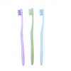 Adult Soft Bristle Toothbrush Dual Color Nylon Brush PP Handle Family Oral Care Home Use