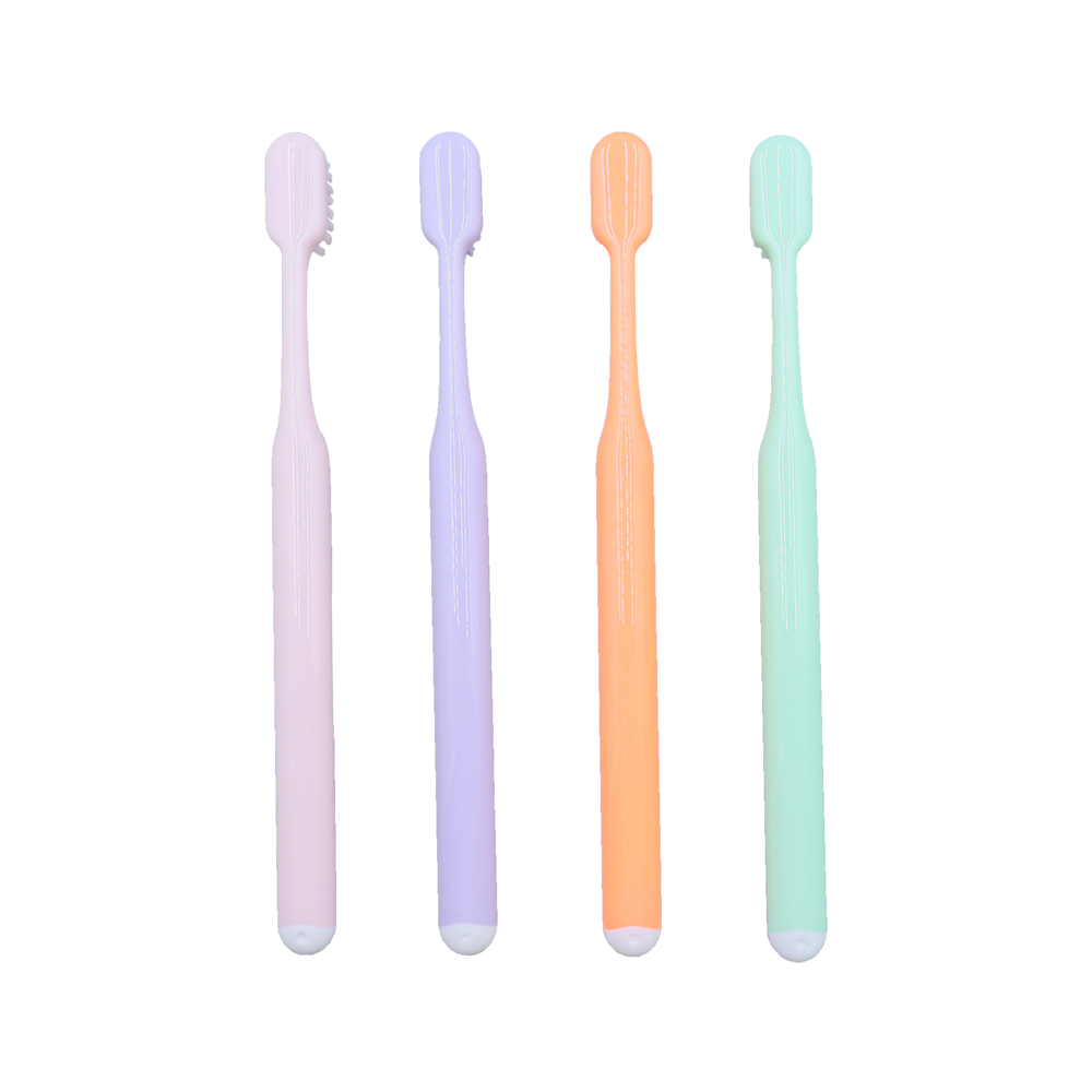 Wholesale Adult PP Handle Toothbrush Nylon Tapered Bristle Soft Brush for Effective Home Dental Cleaning