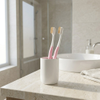 Pink Soft Bristle Adult Toothbrush Ergonomic Manual Oral Care Brush for Sensitive Gums OEM Custom Logo