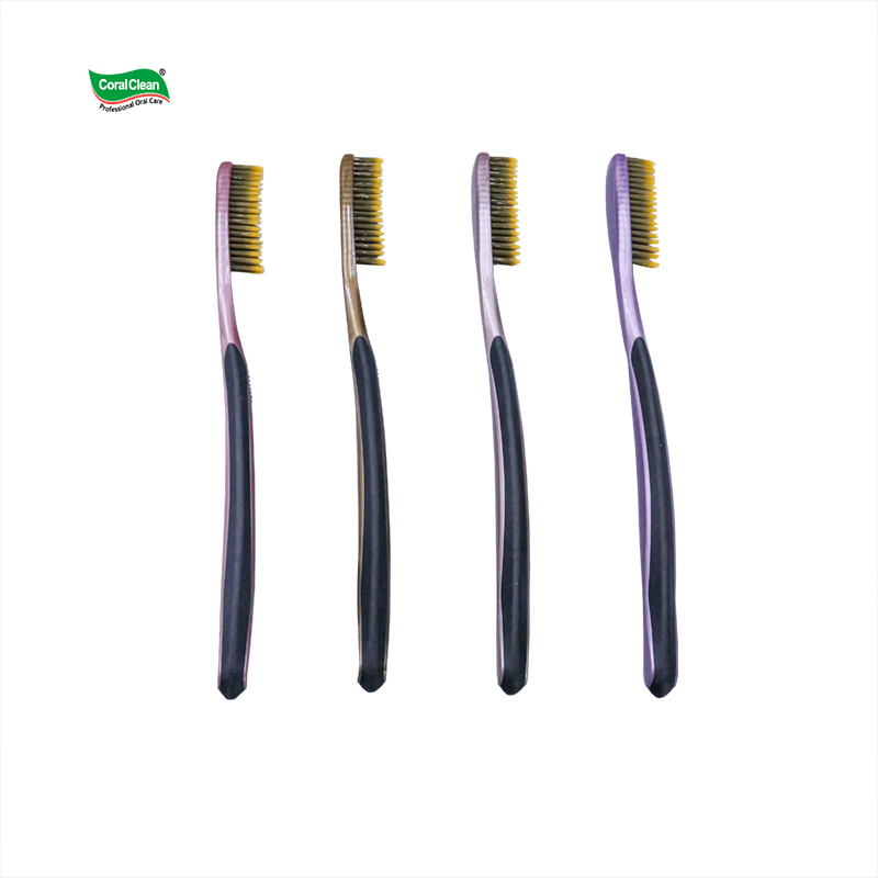 Wholesale OEM Nylon Tapered Bristles PP Handle Customizable Adult Long Head Toothbrush Multi Color for Oral Care Home Use