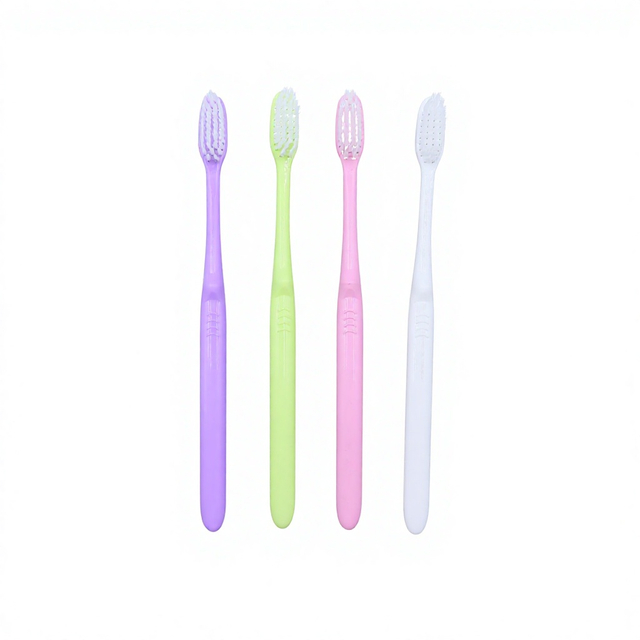 Wholesale Multicolor Custom Logo Adult Soft Bristle Toothbrush Premium Quality Plaque Cleaning Oral Care for Home Use