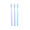 Adult Toothbrush Nylon Bristle PP Handle Tapered Multi-Level Bristles Ergonomic Non-Slip Grip for Home Travel Hotel