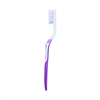 Adult Manual Toothbrush Soft Bristle Curved Handle End Rounded Nylon Bristles TPR Grip for Home Use