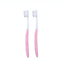 Pink Soft Bristle Adult Toothbrush Ergonomic Manual Oral Care Brush for Sensitive Gums OEM Custom Logo