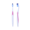 Adult Toothbrush DuPont Bristles PP TPR Handle Pink Soft Bristle Daily Cleaning
