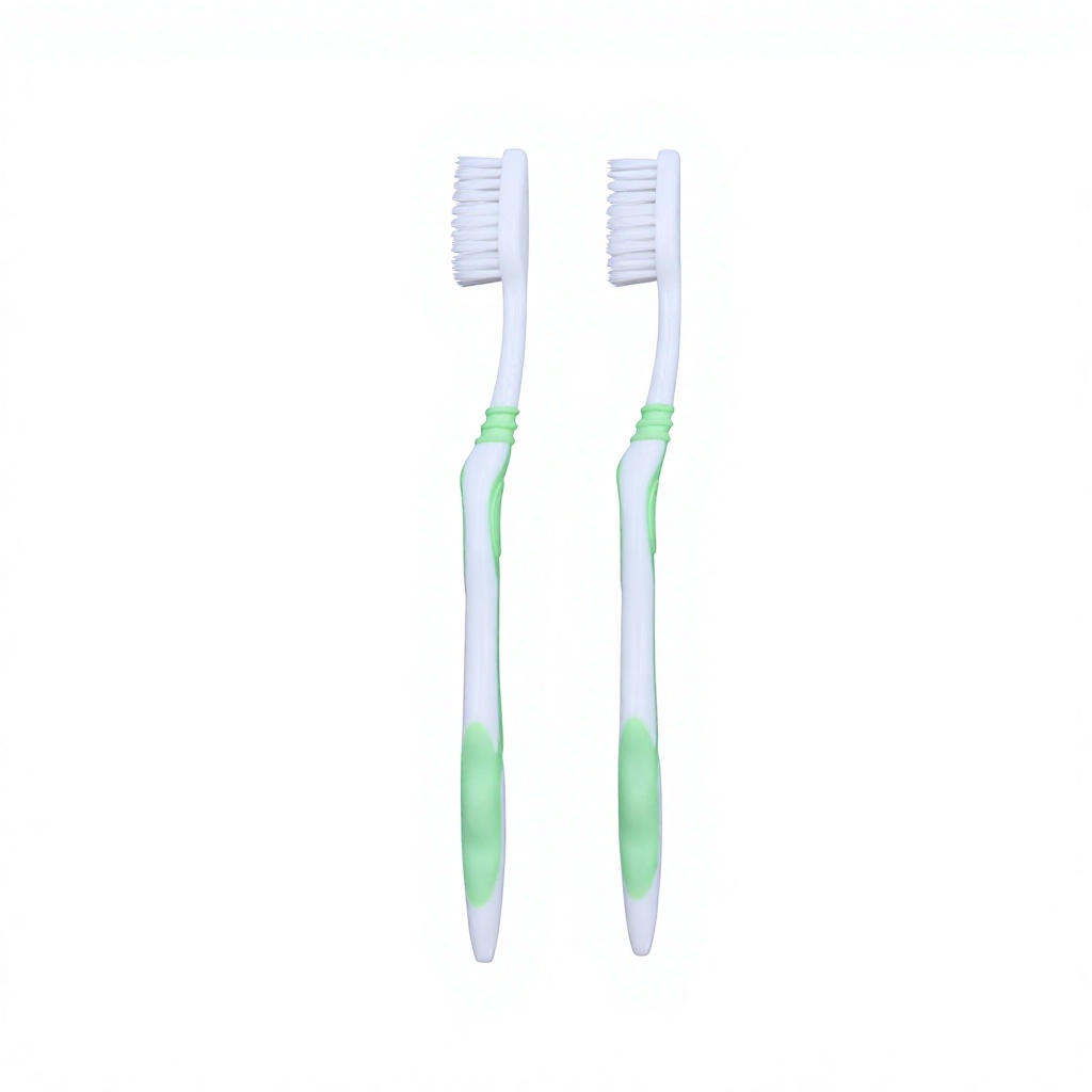 Nylon Bristle Flexible Brush Head Adult Manual Toothbrush Comfort Grip Durable for Travel and Home Use
